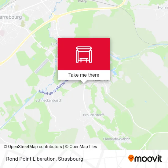 Mapa Rond Point Liberation