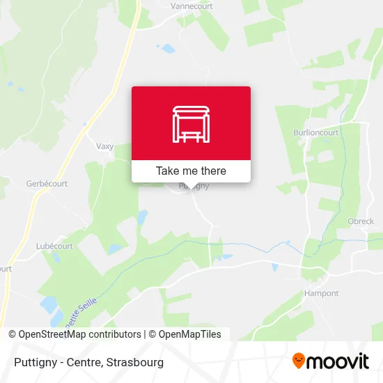 Puttigny - Centre map