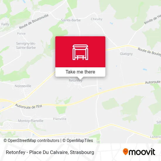 Retonfey - Place Du Calvaire map