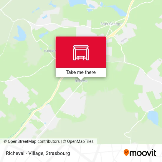 Richeval - Village map
