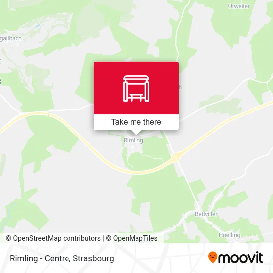 Mapa Rimling - Centre