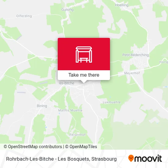 Mapa Rohrbach-Les-Bitche - Les Bosquets