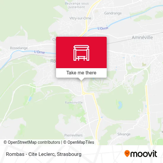 Rombas - Cite Leclerc map