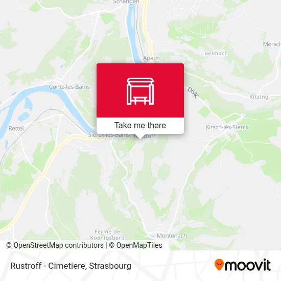 Rustroff - Cimetiere map
