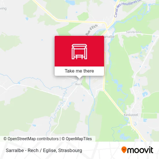 Sarralbe - Rech / Eglise map