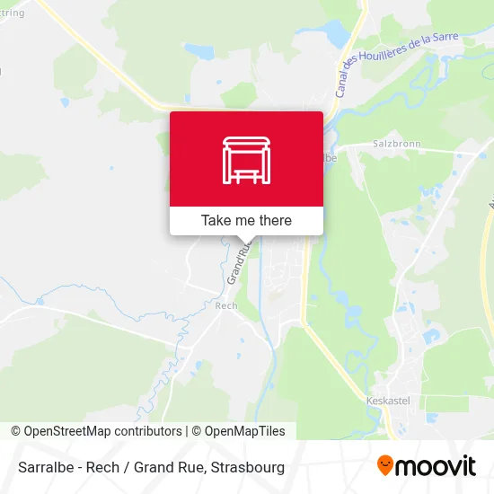 Sarralbe - Rech / Grand Rue map