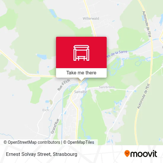 Mapa Rue Ernest Solvay