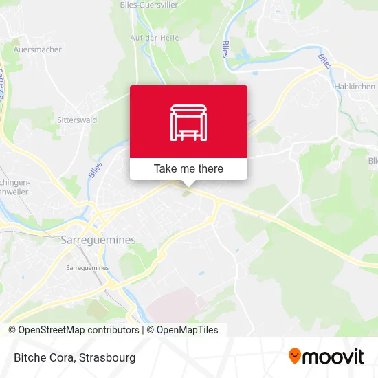 Mapa Bitche Cora