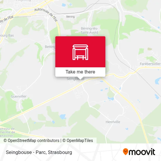 Seingbouse - Parc map
