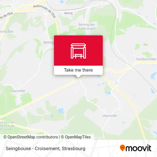 Seingbouse - Croisement map