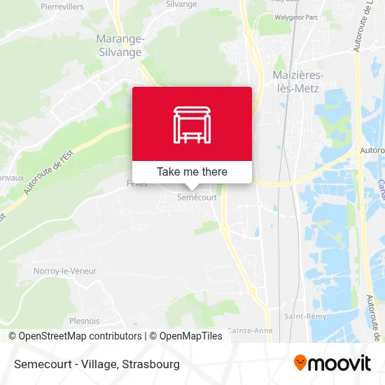 Semecourt - Village map