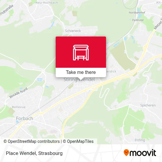 Place Wendel map