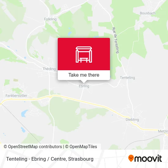 Tenteling - Ebring / Centre map