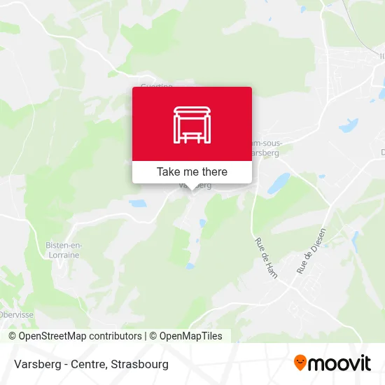 Varsberg - Centre map
