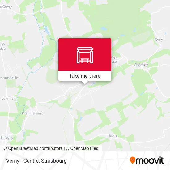 Verny - Centre map