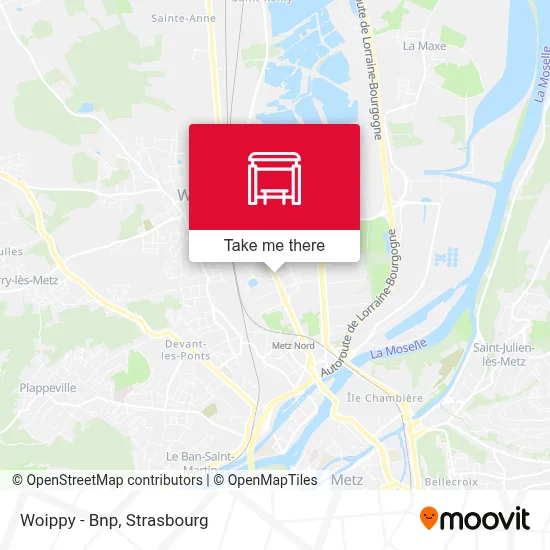 Woippy - Bnp map