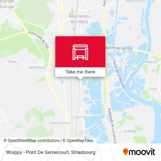 Woippy - Pont De Semecourt map