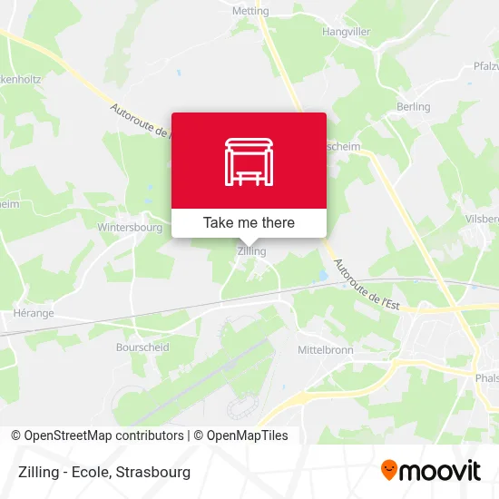 Zilling - Ecole map