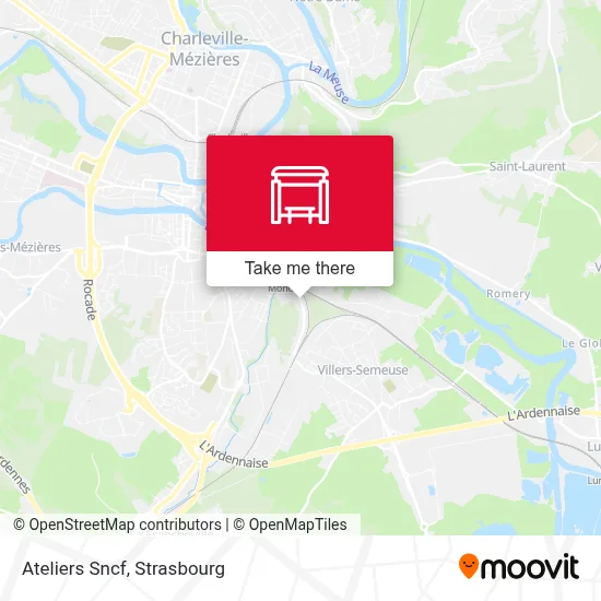 Ateliers Sncf map