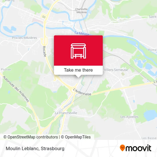 Moulin Leblanc map
