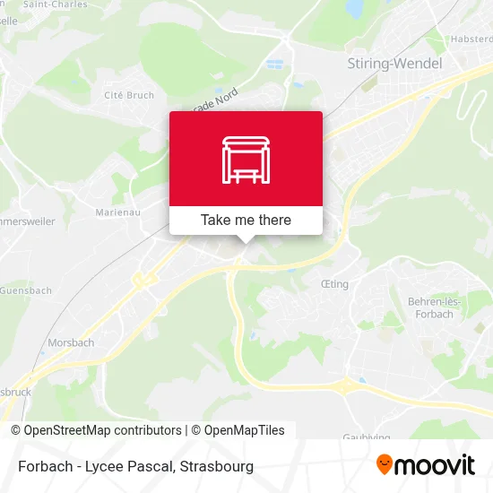 Forbach - Lycee Pascal map
