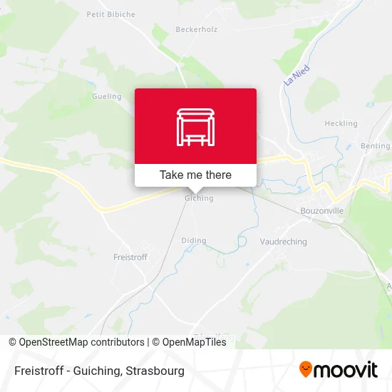 Freistroff - Guiching map