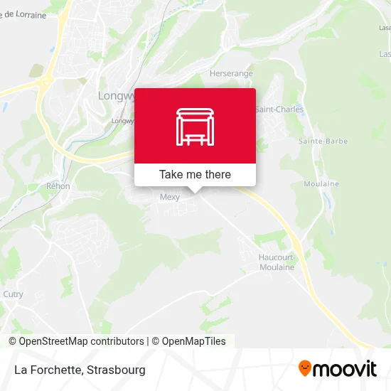 La Forchette map