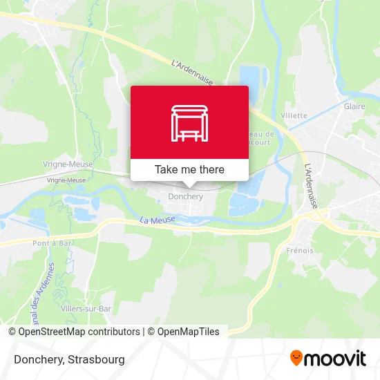 Donchery map