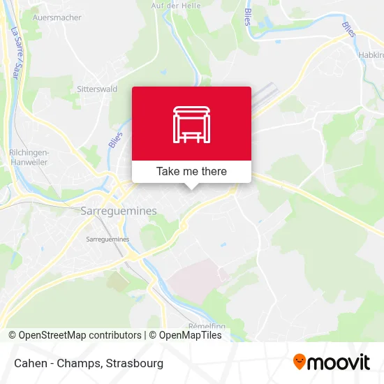 Mapa Cahen - Champs