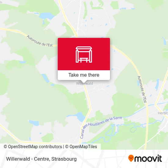 Willerwald - Centre map