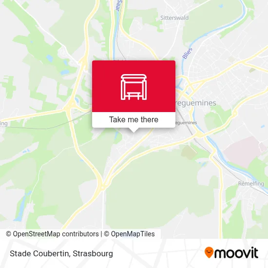 Stade Coubertin map