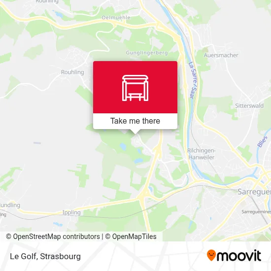 Le Golf map