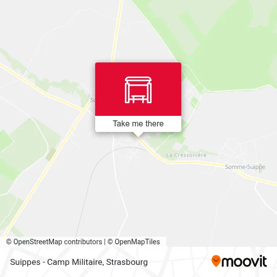 Suippes - Camp Militaire map