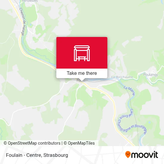 Foulain - Centre map