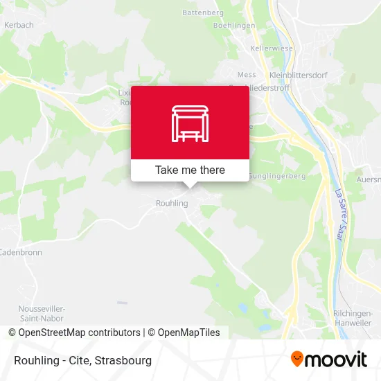 Mapa Rouhling - Cite