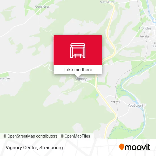 Vignory Centre map