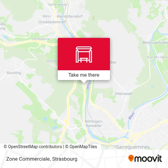 Zone Commerciale map