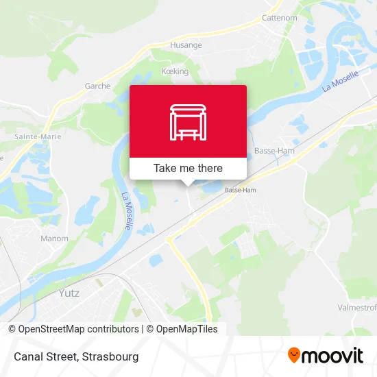Mapa Rue Du Canal