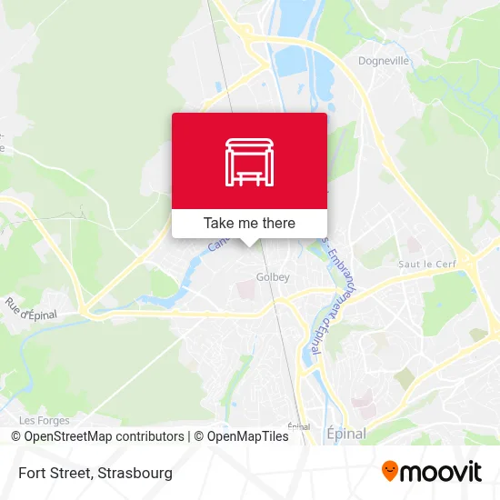 Mapa Rue Du Fort