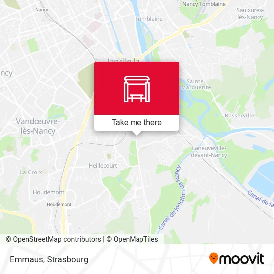 Emmaüs map