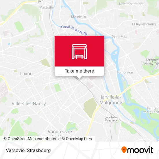 Mapa Varsovie