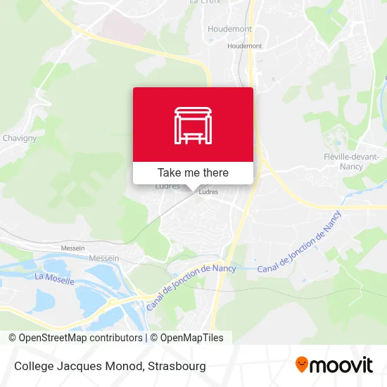 College Jacques Monod map