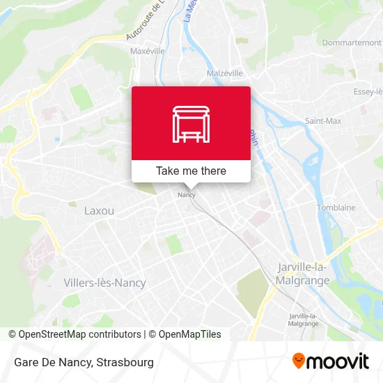 Gare De Nancy map