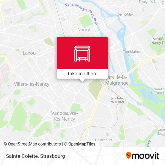 Sainte-Colette map