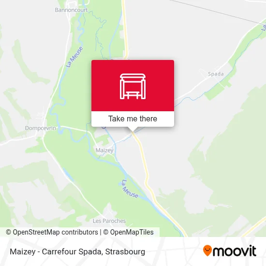 Maizey - Carrefour Spada map