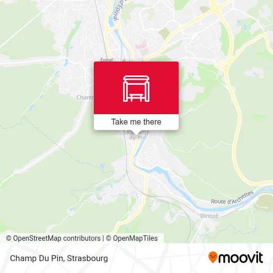Champ Du Pin map