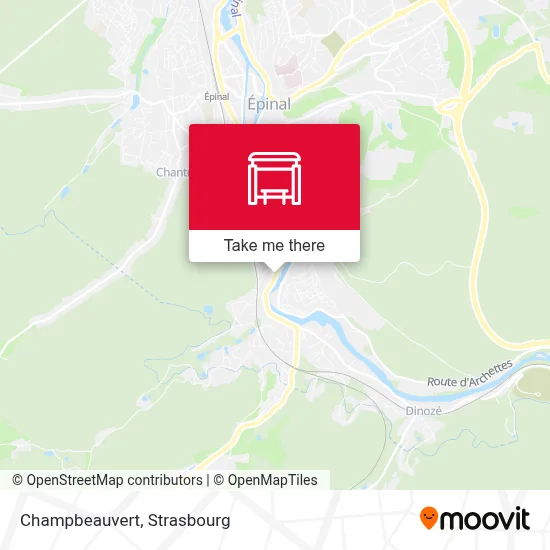 Champbeauvert map
