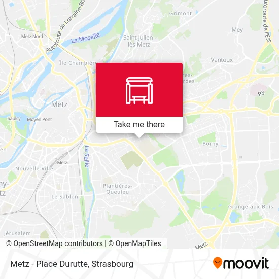 Metz - Place Durutte map