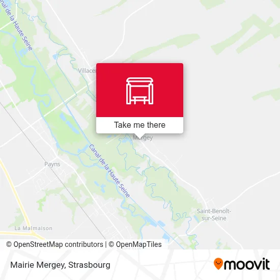 Mairie Mergey map