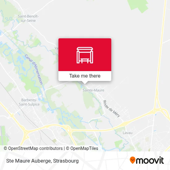 Ste Maure Auberge map